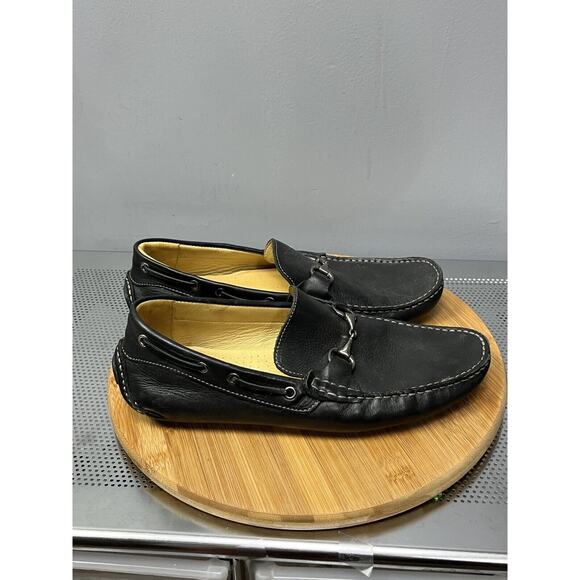 Claudio De Lorena Men's Black Driving Mocassins Designer Loafers Size 11.5 - Picture 6 of 11